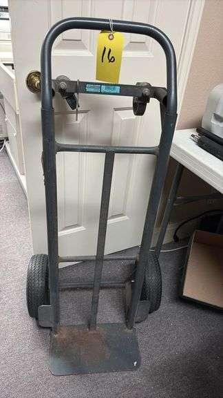 Milwaukee 60650 Heavy-Duty Steel Hand Truck, 600 lb Capacity, 10" Pneumatic Wheels, 51" Tall