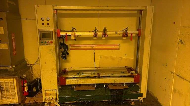 SAATI PROCOAT Automatic Screen Coating Machine, 110V/20A, 90 PSI, 64"x92" Frame, Serial 030273506