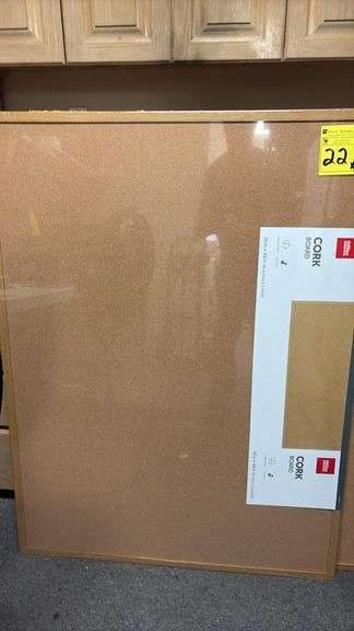 Office Depot 36" x 48" Cork Bulletin Board, Oak Frame, Includes Mounting Hardware
