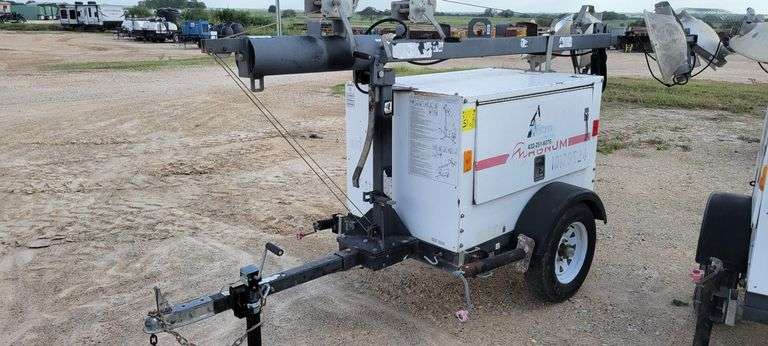 Magnum MLT3060 Diesel Portable Light Tower, 4x 1000W Metal Halide Lamps, Pintle Hitch