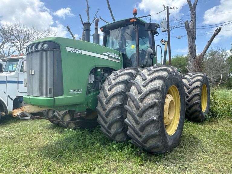 John Deere 9520 4WD Tractor, Articulated, Duals, Scraper Special, 450 HP, 424.5 Hours, RW9520E051324