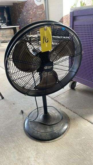 Commercial Electric 20" Oscillating Pedestal Fan, Model SFSD1-500BIW, 4000 CFM, 3 Speeds