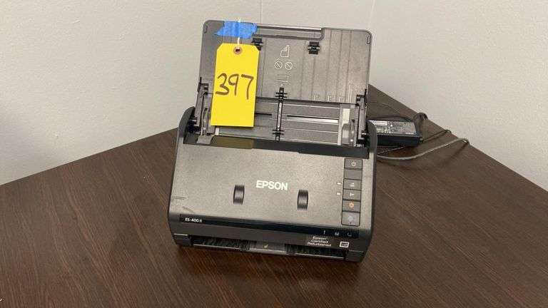Epson ES-400 II Document Scanner, 35 ppm/70 ipm, 600 dpi, Duplex, 50-Sheet ADF