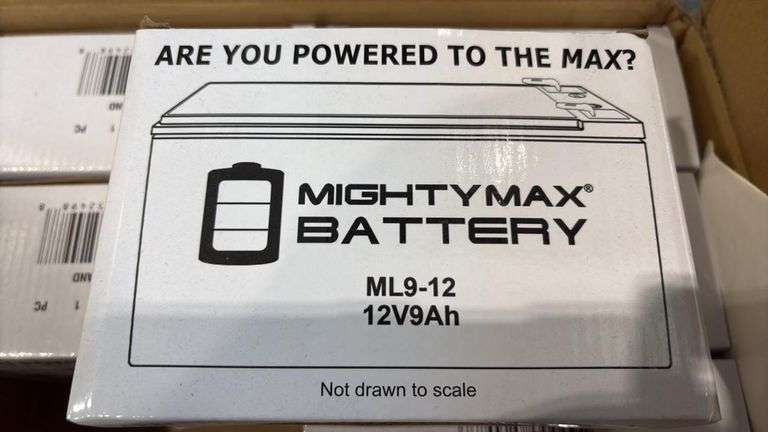 Mighty Max ML9-12 12V 9Ah SLA AGM Battery. New in Sealed Box