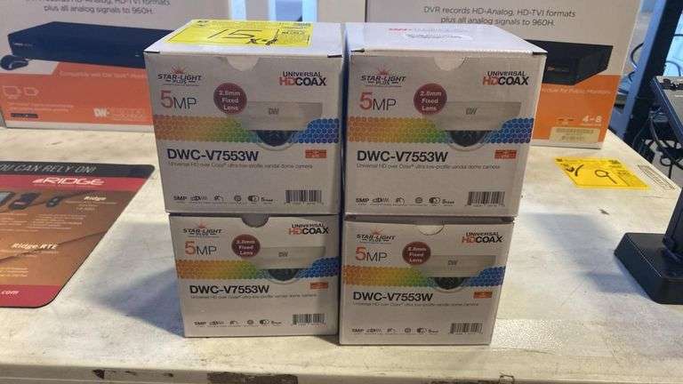 Digital Watchdog DWC-V7553W 5MP Vandal Dome, 2.8mm Lens, HD Over Coax, WDR, IK10, IP66