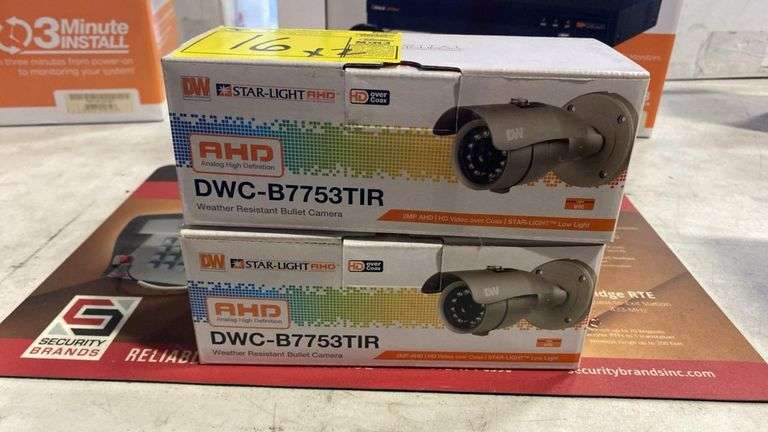 Digital Watchdog DWC-B7753TIR 2MP AHD Weatherproof Bullet Camera, IR 65ft, 3.6mm, IP66