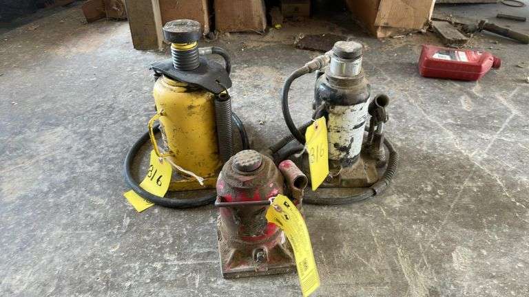 Lot of (3) Assorted Bottle Jacks