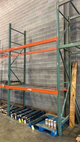 Section of Empty Pallet Rack, 42”x 8’x 14’ Tall