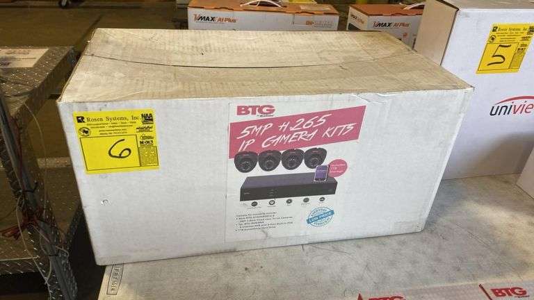 BTG by Bolide 5MP H.265 IP Camera Kit with 4 Turret Cameras and 8-Channel NVR
