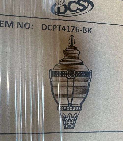 POST TOP LIGHTING FIXTURES BLACK 16.34" X 35.24" #DCPT4176-BK (sold 15x the money)