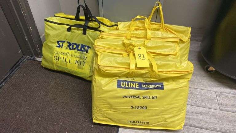Uline S-12200 & Stardust Quick Response II Universal Spill Kits, 10 Gal, Soft Carry Bags, Exp. 2027, (6) Total
