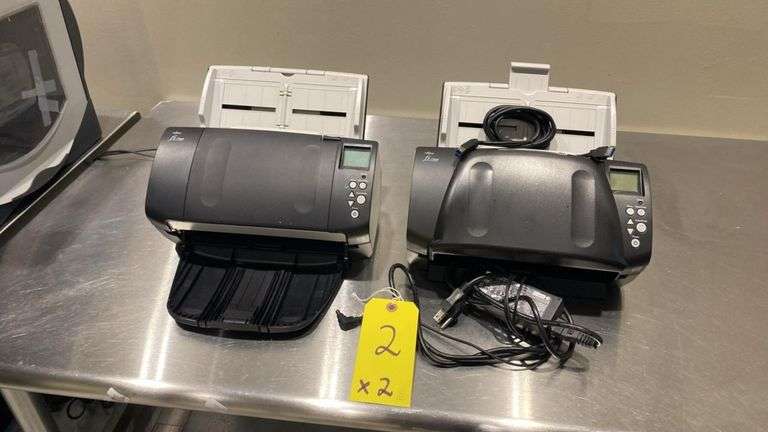 Fujitsu fi-7160 Workgroup Document Scanners, Duplex, 60ppm, USB 3.0, 2020, serial number C10A414027.