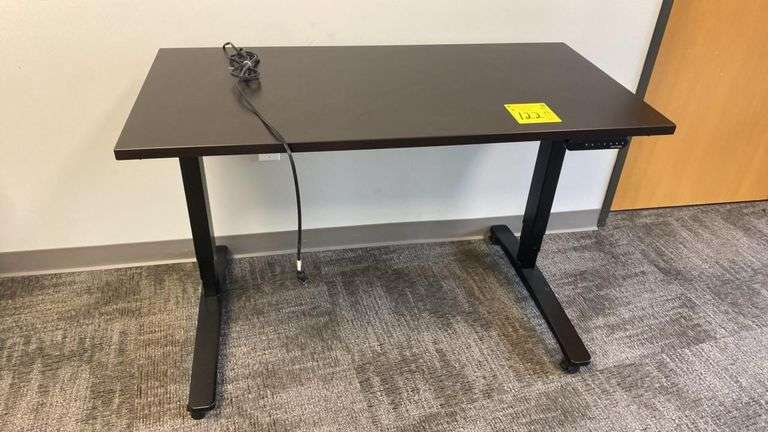 UPLIFT V2 Electric Adjustable Standing Desk, Black Frame, Programmable Keypad, 355 lb Capacity, 24"x 48"