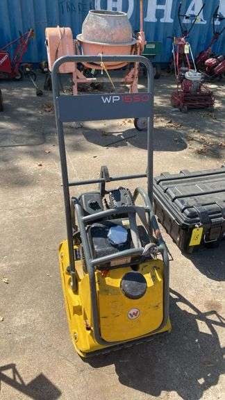 Wacker Neuson WP1550Aw Vibratory Plate Compactor, 4.8 hp Honda GX160 Engine, manufactured in 10/2018, serial number 10950653.