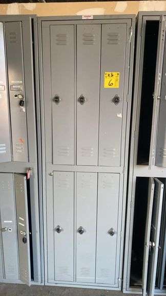 Lot (1) 6-Compartment Locker Unit, & (2) 8-Compartment Locker Units