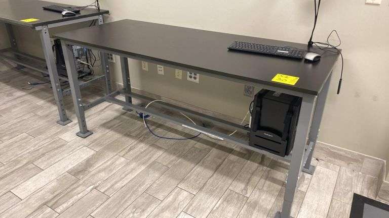 Uline Industrial Heavy Duty Workbench, 72" x 30", Adjustable Height, Steel Frame