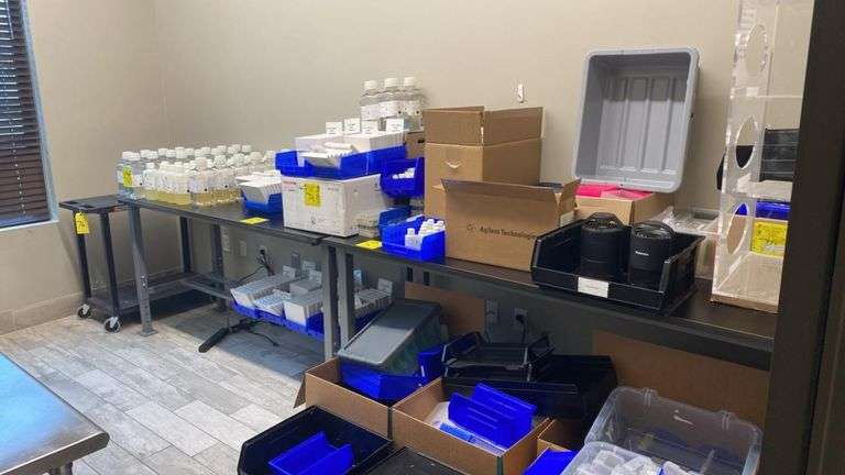 Laboratory Consumables Lot: KingFisher 96 Plates, MagMAX Reagents, BD Sensi-Discs, Organizational Bins
