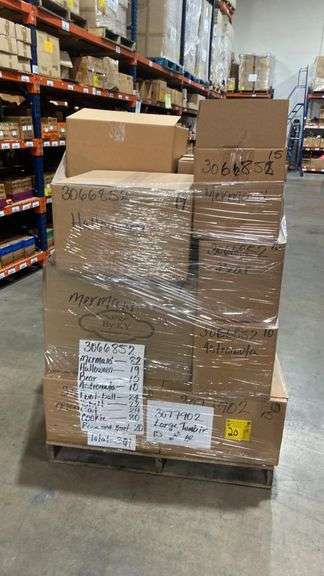 (3) PALLETS of Assorted Fidgee Flex, Party Poppers, Assorted Ball Caps, & Assorted Tumblers