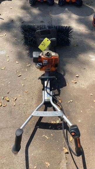 Stihl MM 56 C Multi-Task Power Broom | 27.2cc Engine | Power Sweep Bristle Brush Attachment