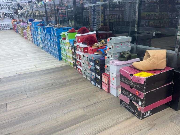 Approximately (500) Pairs of Assorted Sandals, Slippers and Shoes in Assorted Sizes w/ Boxes. Includes Brands H2K, Super Jack, and Kali.