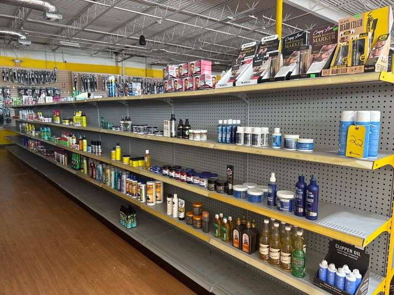 (1) Row - Large Assortment of Mixed Brand Hair, Facial Scrubs, and Beard Care Products