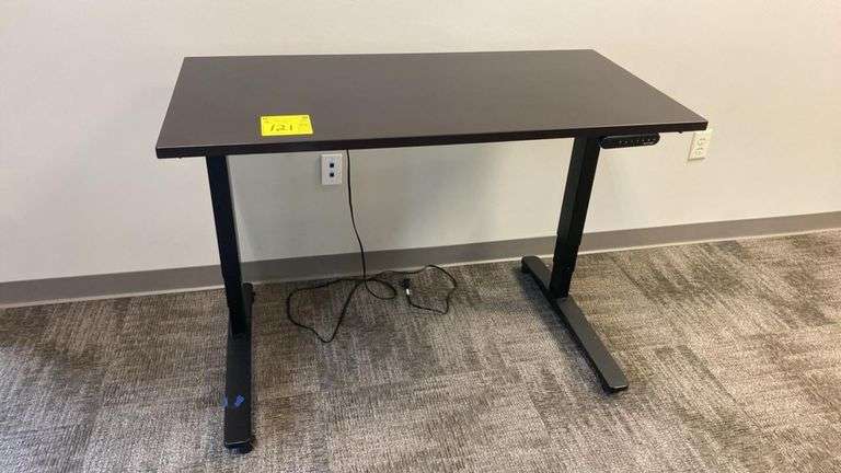 UPLIFT V2 Electric Adjustable Standing Desk, Black Frame, Programmable Keypad, 355 lb Capacity, 24"x 48"