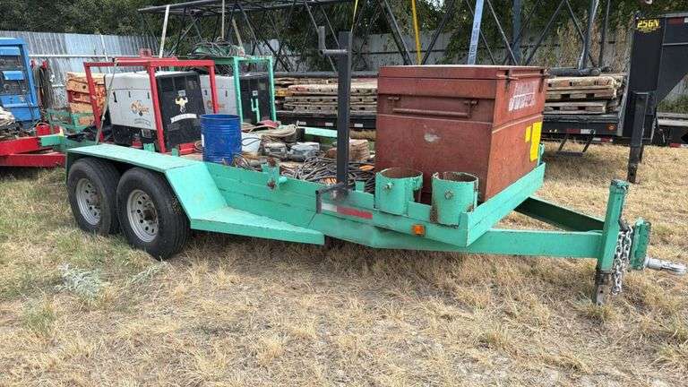 Hobart Champion Elite 225 Welder Dual-Axle Trailer w/ Toolboxes & Accessories, Texas Registered