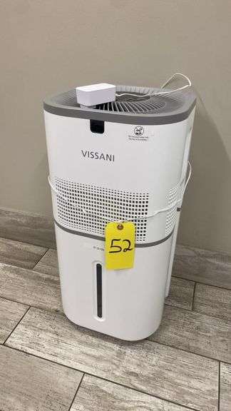 Vissani VDH35 35-Pint Dehumidifier, Covers Up to 3,000 sq ft, 3 Fan Speeds, Digital Control Panel