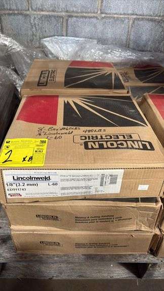 Lincoln Electric Lincolnweld L-60 EL12 SAW Wire 1/8" (3.2 mm), 60 lb Coils, Stock ED011743,