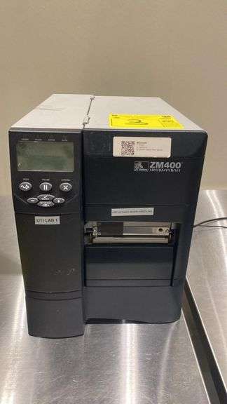 Zebra ZM400 Industrial Label Printer, 300 dpi, Serial Number 3434314
