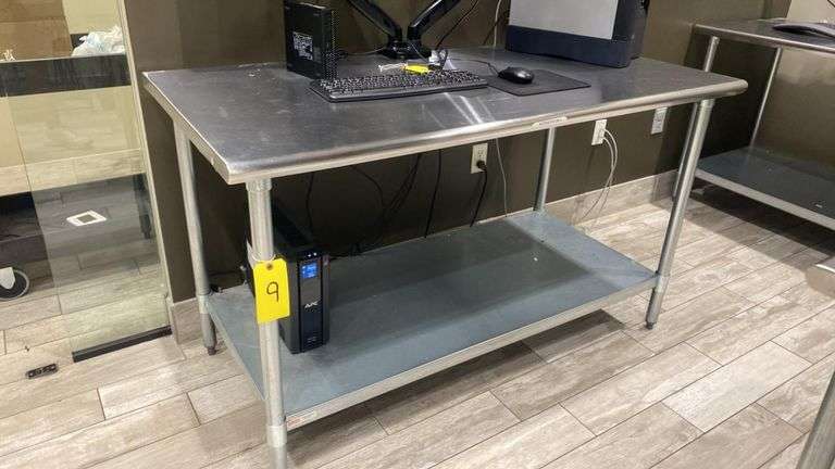 30”x 60” Uline Stainless Steel Table