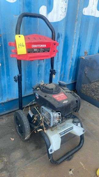 CRAFTSMAN CMXGWAS020733 Gas Pressure Washer, 2800 PSI, 2.3 GPM, Briggs & Stratton 163cc, Serial Number: 4001262317