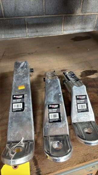 (3) Ultra-Tow XTP Series 8000lb Ball Mount 2in Insert, 4in/6in/10in Drop, 1in Hole, Aluminum