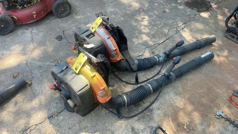 ECHO 63.3cc Backpack Leaf Blowers, 206 MPH, 671 CFM, 73 dBA, Pull Start, Gas Powered