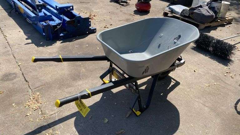 Gorilla GSXD-6 6 cu. ft. Pro-Grade Steel Wheelbarrow with 16" Pneumatic Wheel