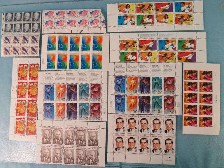 Mint Stamp Partial Panels - 33 Partial Panels