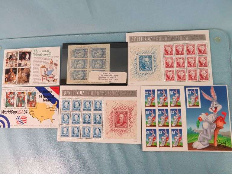 Mint Stamp Special Collector Sheets - 14 Sheets