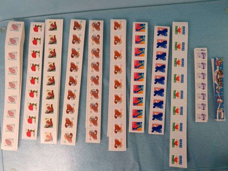 Modern Mint Stamp Strips - 19 Strips