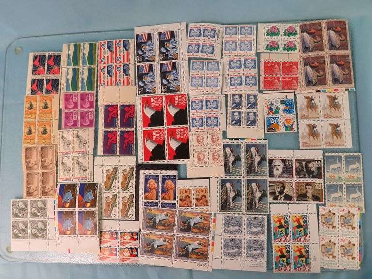 Mint Stamp Plate Blocks - 94 Plate Blocks