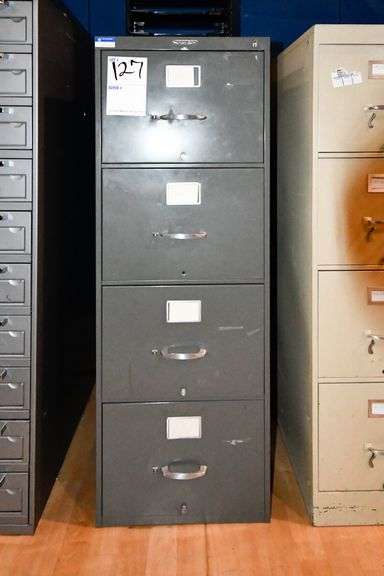 4 Drawer Gray Filing Cabinet