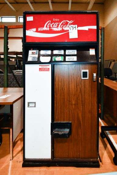 Retro Refrigerated Coca Cola Vending Machine
