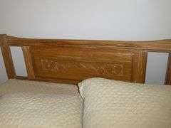 Full size bed frame, head/footboard