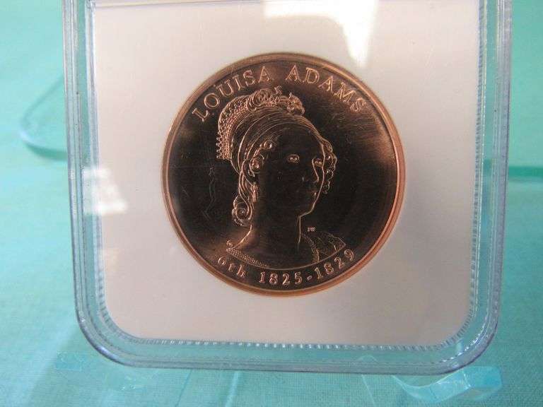 2009 Braille Silver Dollar & 2008 Louisa Adams Bronze Medal