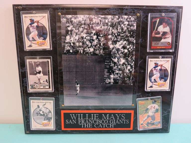 Willie Mays Career Highlight Plaque