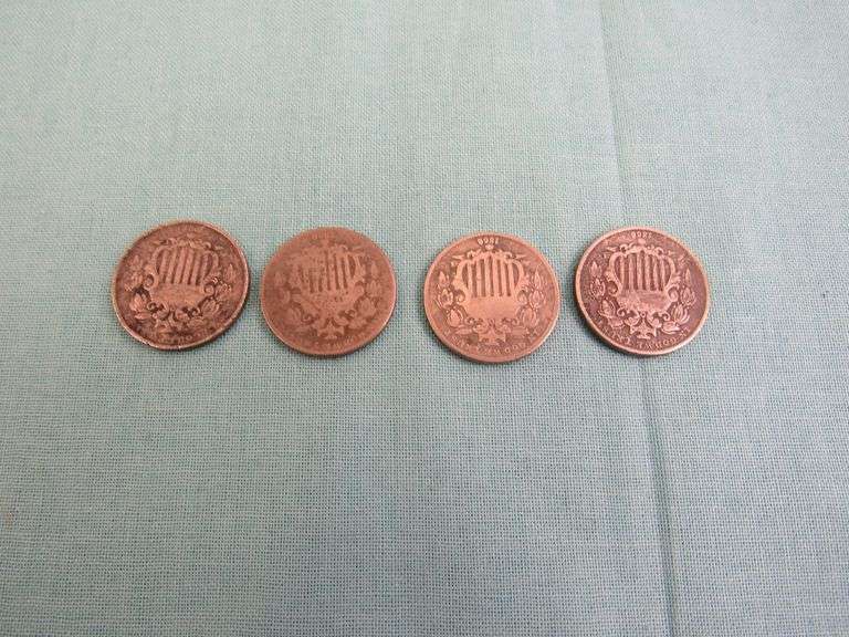Shield Nickels (4)