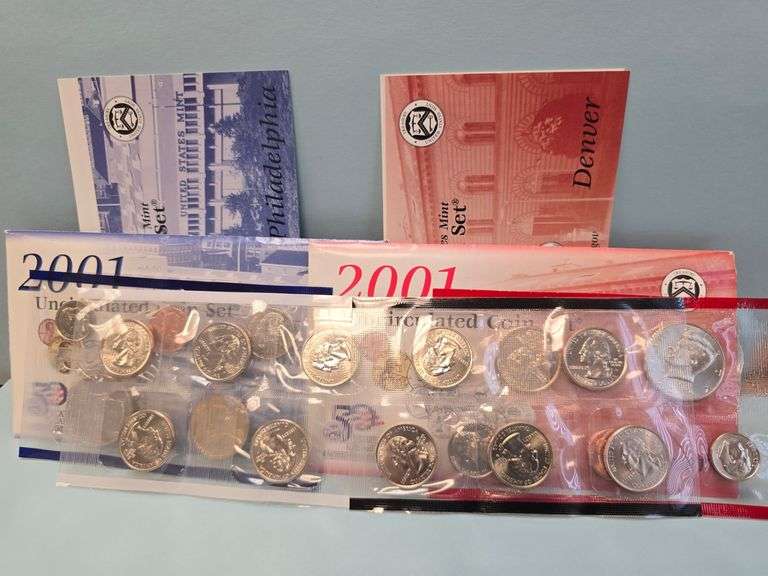 2001 U.S. Mint Uncirculated Coin Set