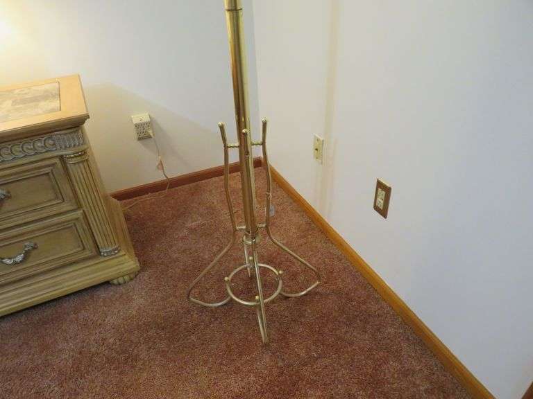 Elegant Vintage Brass Coat Rack