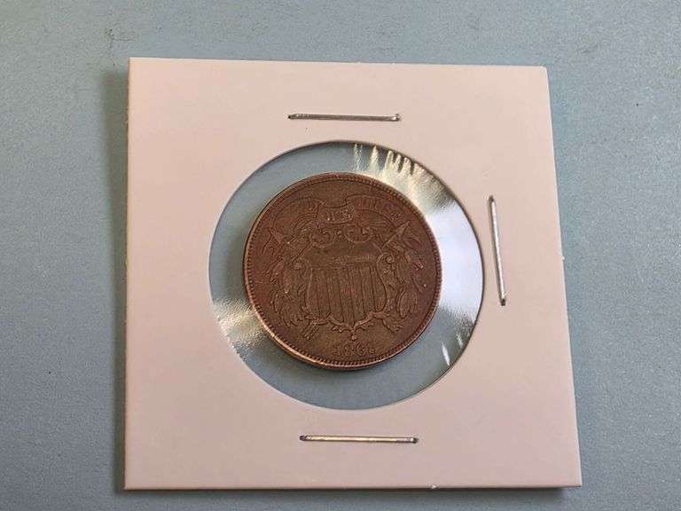 1868 2 Cent Union Shield Coin