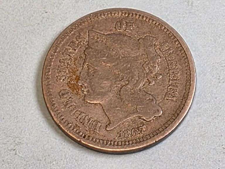 1867 3 Cent Nickel