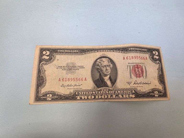 Red Seal 1953A $2 Note